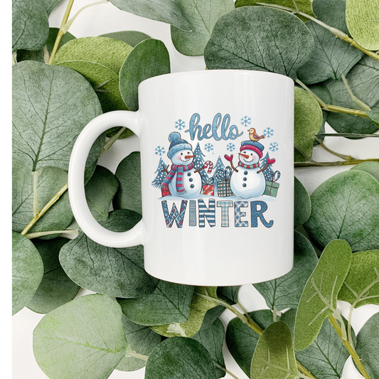 Hello Winter  15oz Coffee Cup