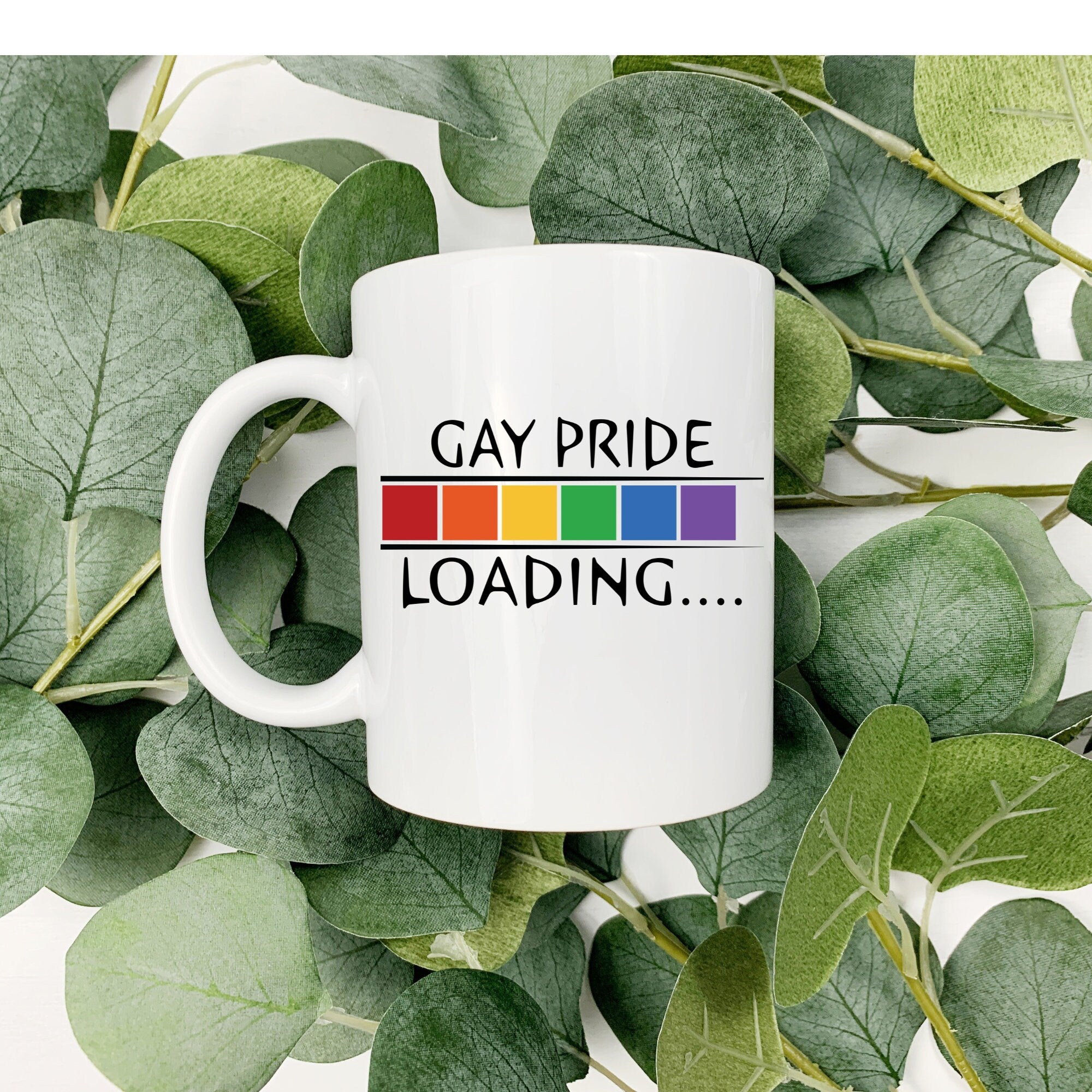 LGBTQ - Gay Pride Loading - Sublimation Coffee Cup – Keswick Designs