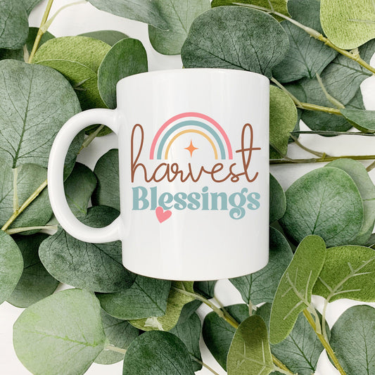 Fall Harvest Blessings 15oz Coffee Cup